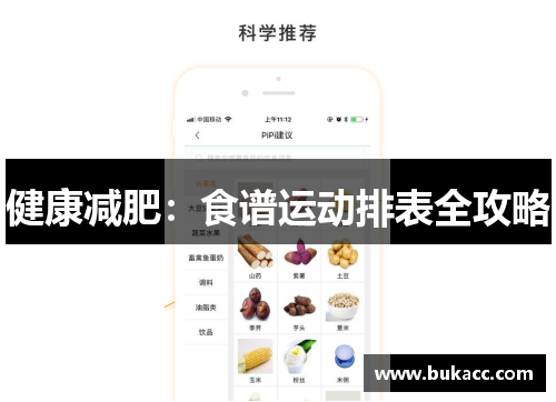 健康减肥：食谱运动排表全攻略
